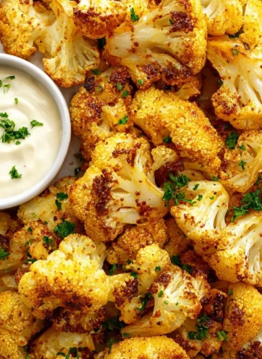 Delicious air fryer cauliflower dish served in a bowl