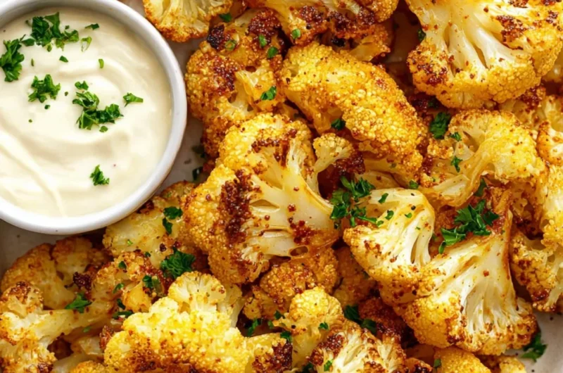 Delicious air fryer cauliflower dish served in a bowl