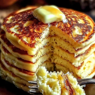Delicious flourless cottage cheese pancakes topped with fresh fruit