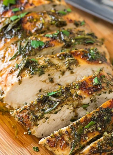 Delicious Greek chicken marinated in flavorful herbs and spices