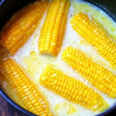 Fresh corn on the cob ready for grilling and enjoying at a summer barbecue.