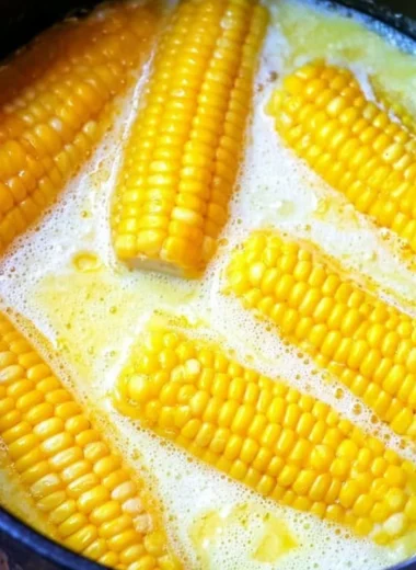 Fresh corn on the cob ready for grilling and enjoying at a summer barbecue.