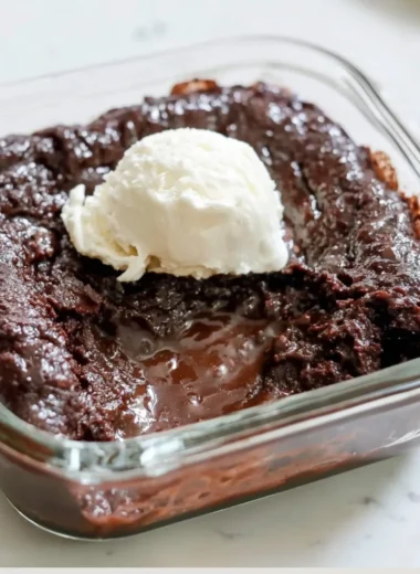 Delicious homemade cottage cheese lava cake with a gooey chocolate center