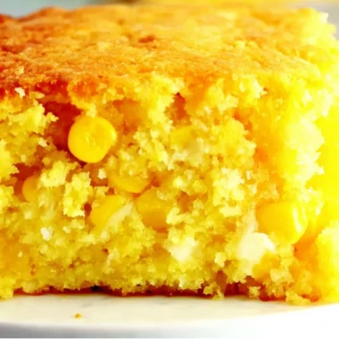 Delicious Easter Corn Casserole served in a dish