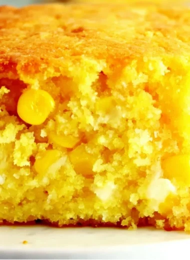 Delicious Easter Corn Casserole served in a dish