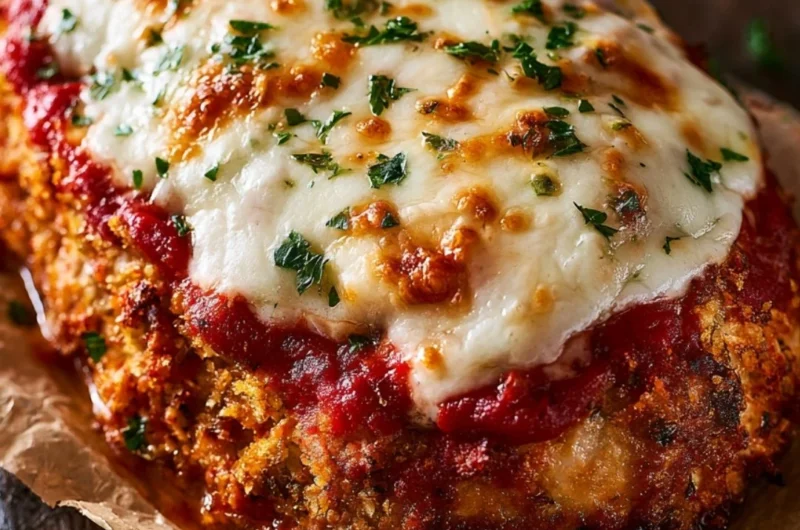 Delicious Parmesan Chicken Meatloaf with herbs and cheese