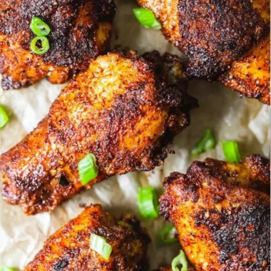 Delicious smoked chicken wings ready to serve at a BBQ.