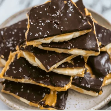 Delicious banana bark snack packed with nutrients