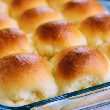 Warm and fluffy old fashioned yeast rolls served fresh from the oven.