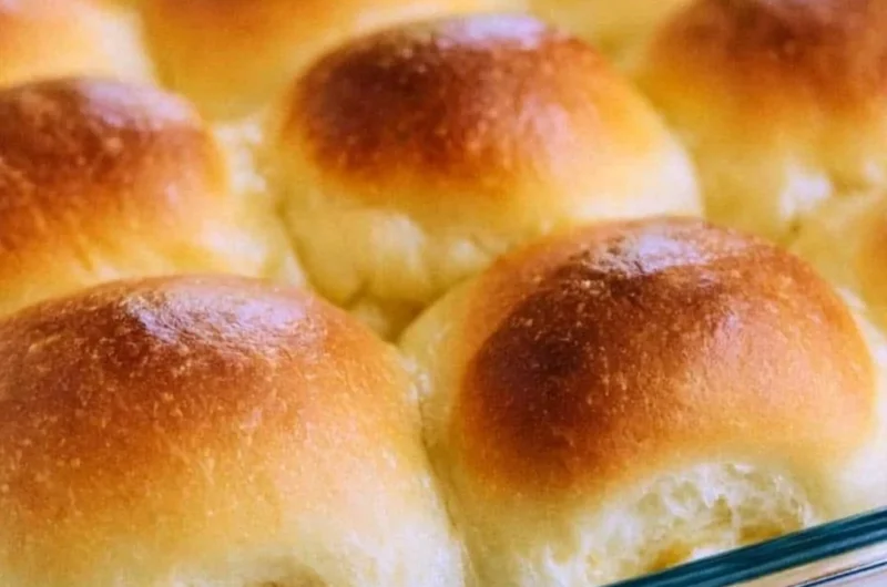 Warm and fluffy old fashioned yeast rolls served fresh from the oven.