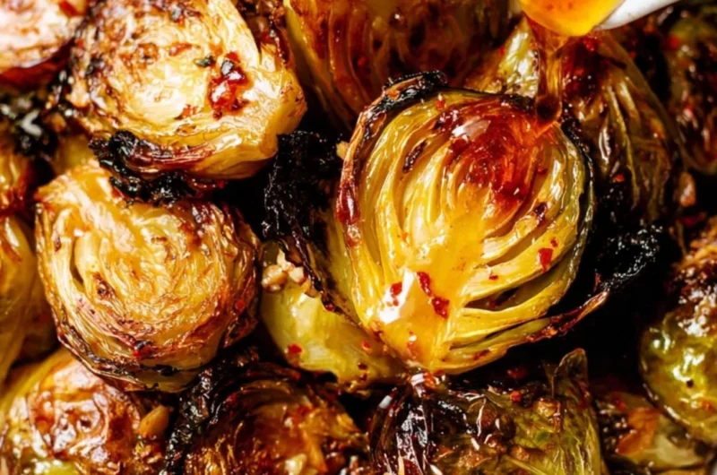 Delicious Longhorn Steakhouse Brussel Sprouts served as a side dish.