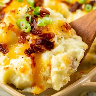 Creamy Twice Baked Potato Casserole recipe by The Pioneer Woman